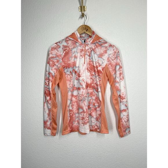 HUK Icon X Mossy Oak Camo Long Sleeve Hoodie Fishing Zip Pullover Women’s Small - Picture 1 of 3